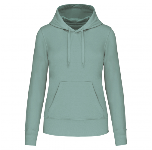 Sudadera capucha ecorresponsable mujer