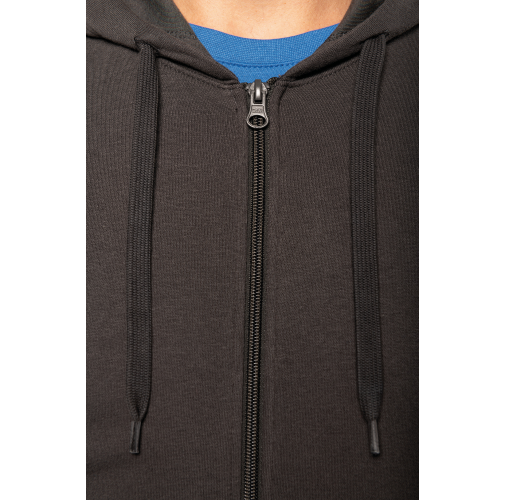 SUDADERA CON CAPUCHA Y CREMALLERA ECORRESPONSABLE HOMBRE