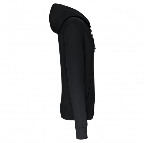 black Sudadera con capucha y cremallera ecorresponsable hombre