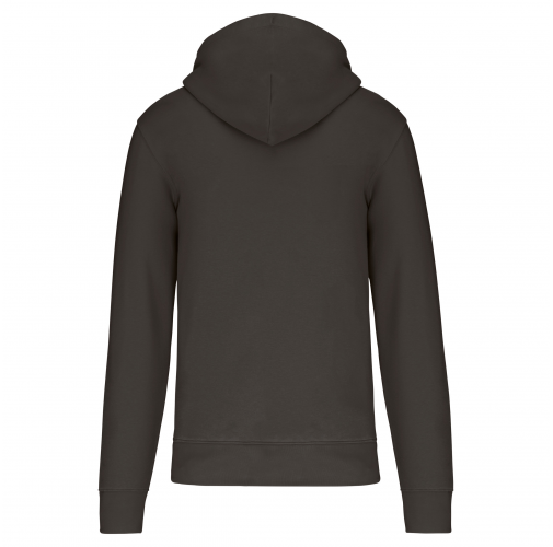 dark grey Sudadera con capucha y cremallera ecorresponsable hombre