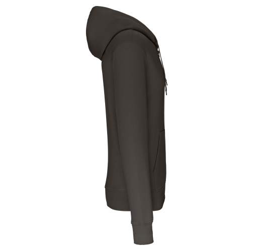 dark grey Sudadera con capucha y cremallera ecorresponsable hombre