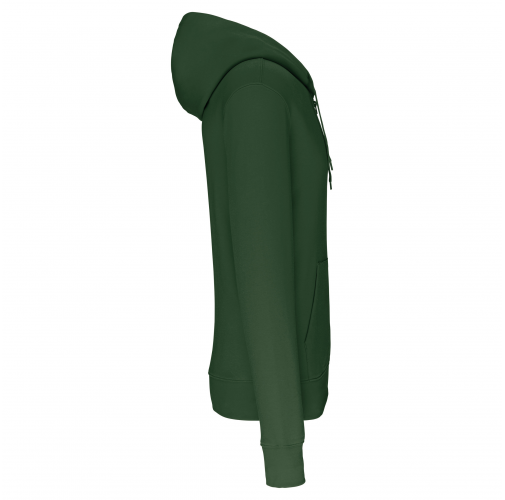 forest green Sudadera con capucha y cremallera ecorresponsable hombre