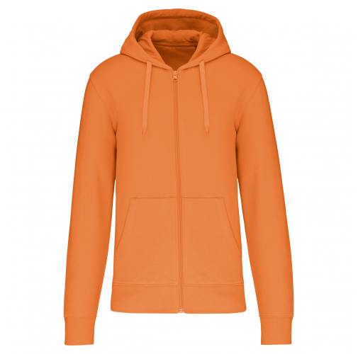 light orange Sudadera con capucha y cremallera ecorresponsable hombre