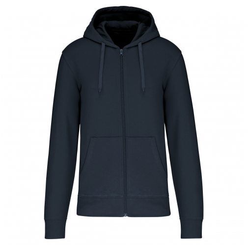 navy Sudadera con capucha y cremallera ecorresponsable hombre