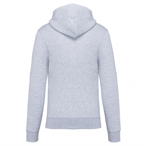 oxford grey Sudadera con capucha y cremallera ecorresponsable hombre