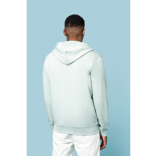 Sudadera con capucha y cremallera ecorresponsable hombre