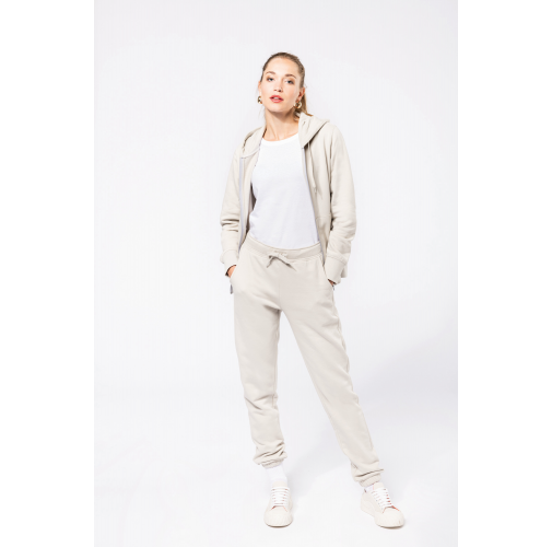 Sudadera con capucha y cremallera ecorresponsable mujer