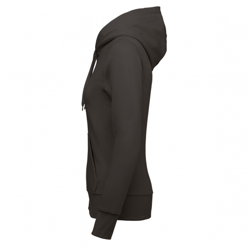 dark grey Sudadera con capucha y cremallera ecorresponsable mujer