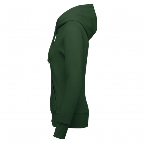 forest green Sudadera con capucha y cremallera ecorresponsable mujer