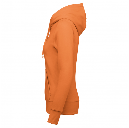 light orange Sudadera con capucha y cremallera ecorresponsable mujer