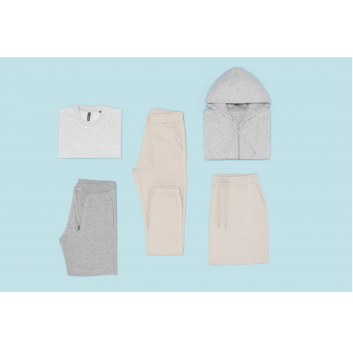 Sudadera con capucha y cremallera ecorresponsable mujer