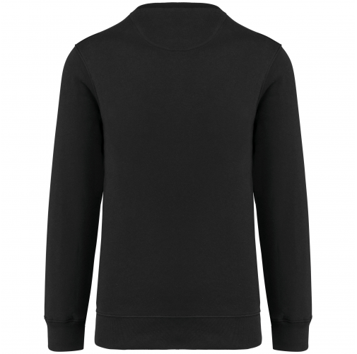 black Sudadera cuello redondo 80/20 unisex