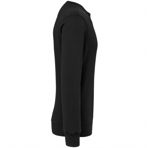 black Sudadera cuello redondo 80/20 unisex