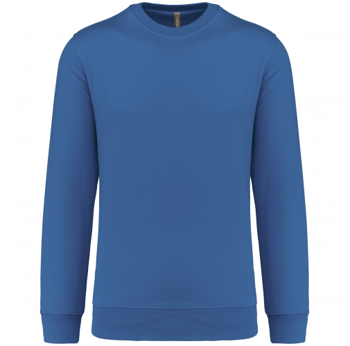 light royal blue Sudadera cuello redondo 80/20 unisex