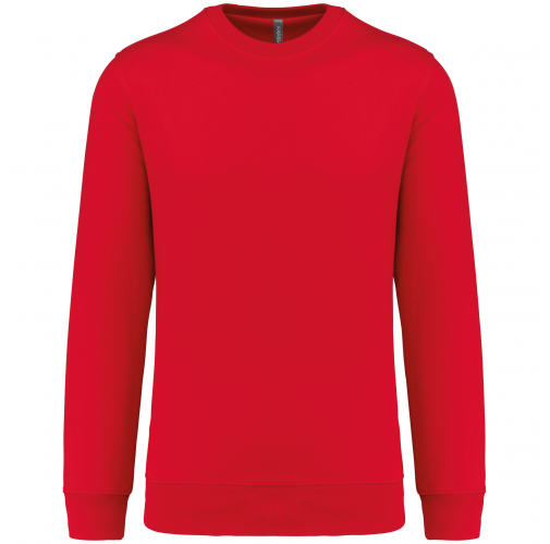 red Sudadera cuello redondo 80/20 unisex