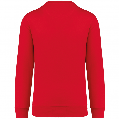 red Sudadera cuello redondo 80/20 unisex