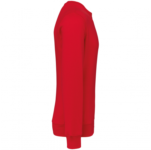 red Sudadera cuello redondo 80/20 unisex