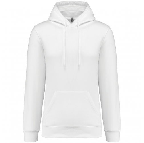 white Sudadera con capucha 80/20 unisex