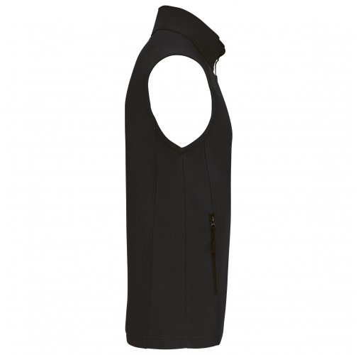 black Chaleco softshell hombre