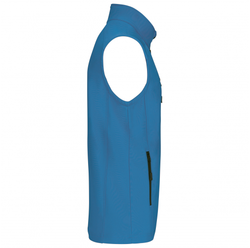 aqua blue Chaleco softshell hombre