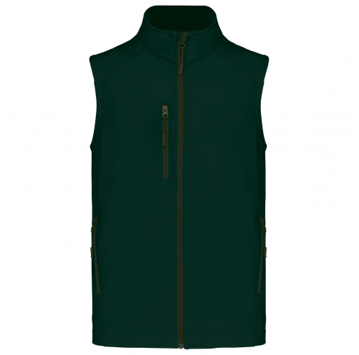 bottle green Chaleco softshell hombre