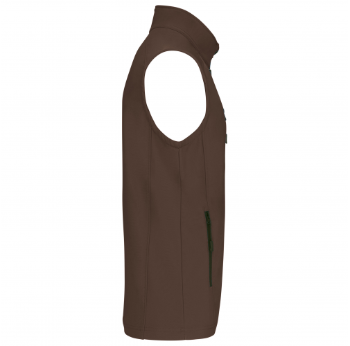 chocolate Chaleco softshell hombre
