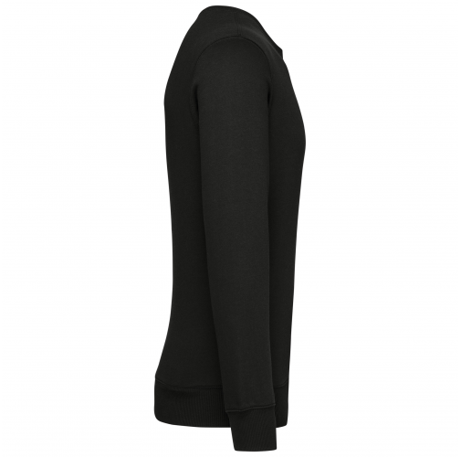 black Sudadera de cuello redondo reciclada unisex