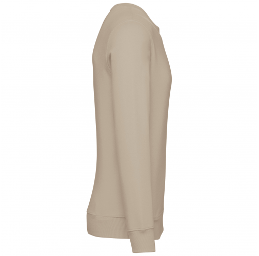 light sand Sudadera de cuello redondo reciclada unisex
