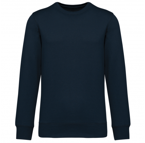 navy Sudadera de cuello redondo reciclada unisex