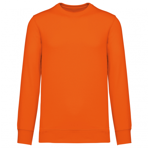 orange Sudadera de cuello redondo reciclada unisex