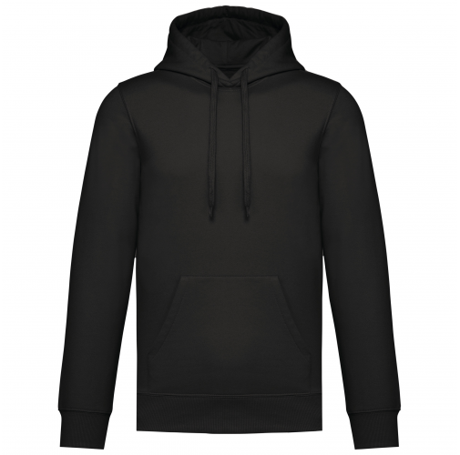 black Sudadera con capucha reciclada unisex