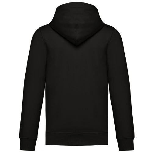 black Sudadera con capucha reciclada unisex