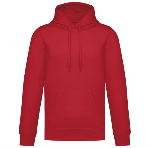 red Sudadera con capucha reciclada unisex