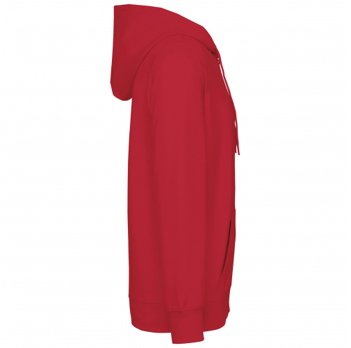 red Sudadera con capucha reciclada unisex