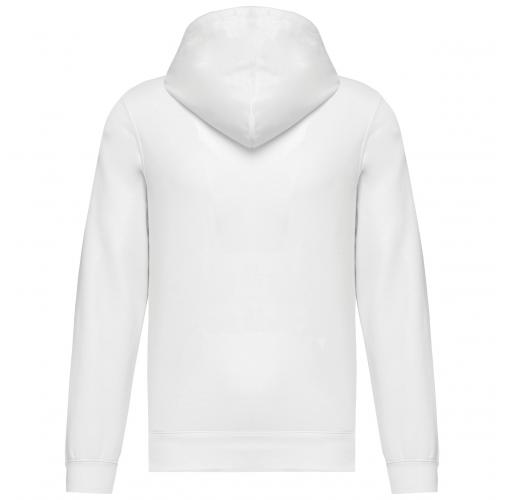 white Sudadera con capucha reciclada unisex
