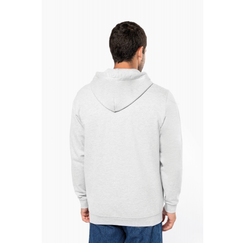 Sudadera reciclada con capucha y cremallera unisex