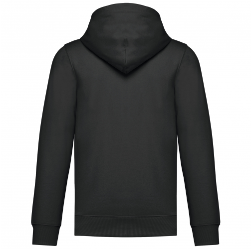 dark grey Sudadera reciclada con capucha y cremallera unisex