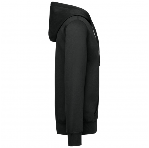 dark grey Sudadera reciclada con capucha y cremallera unisex