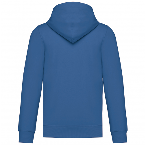light royal blue Sudadera reciclada con capucha y cremallera unisex