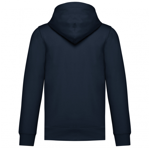 navy Sudadera reciclada con capucha y cremallera unisex