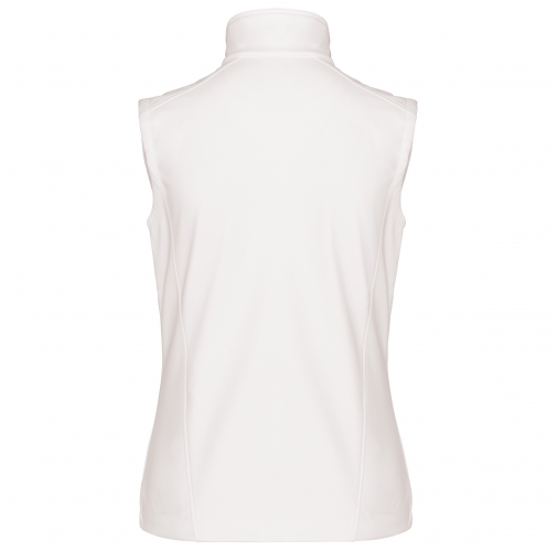 white Chaleco sofshell mujer