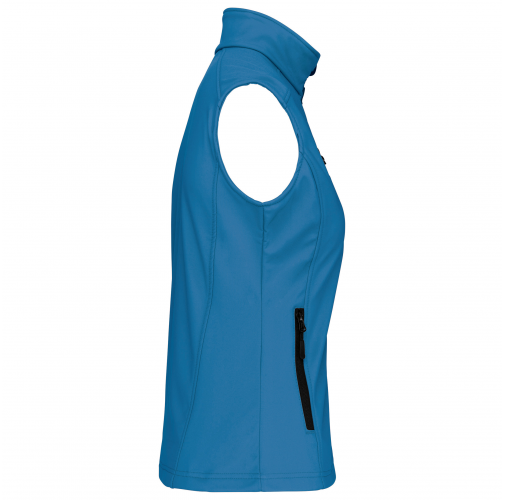 aqua blue Chaleco sofshell mujer