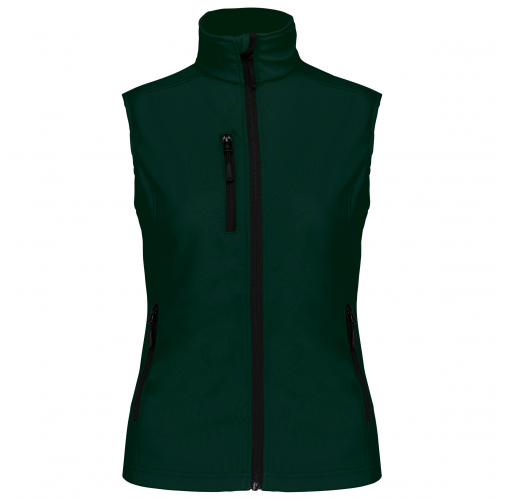 bottle green Chaleco sofshell mujer