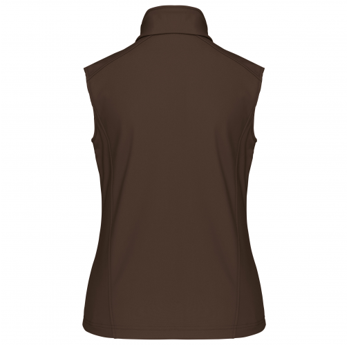 chocolate Chaleco sofshell mujer