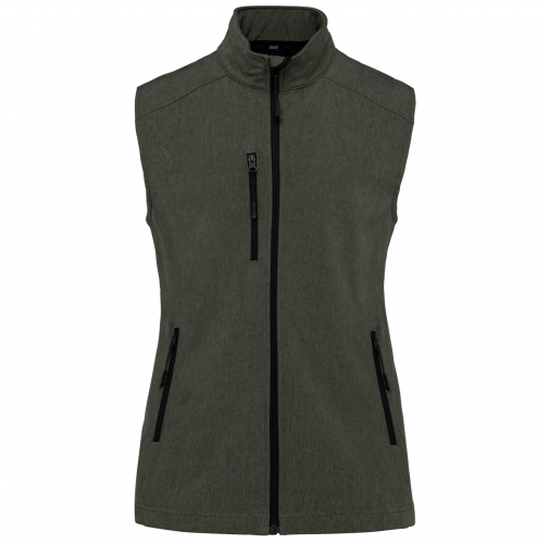 marl green Chaleco sofshell mujer
