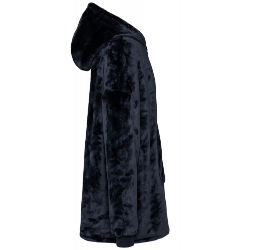 night navy Plaid Poncho