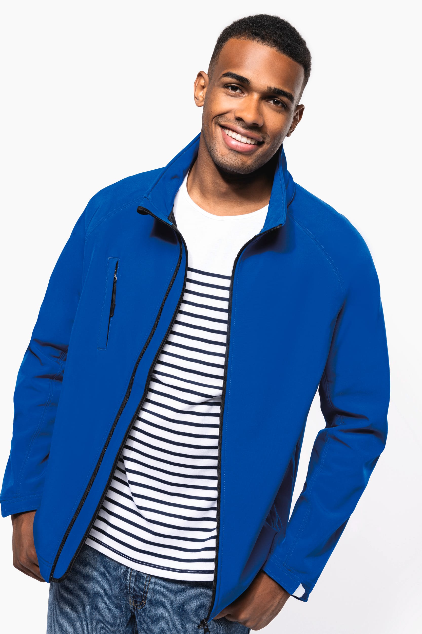 Chaqueta softshell con capucha extraíble hombre