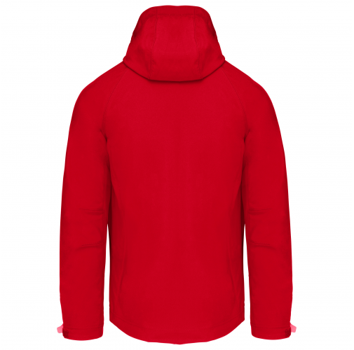 Chaqueta softshell con capucha extraíble hombre