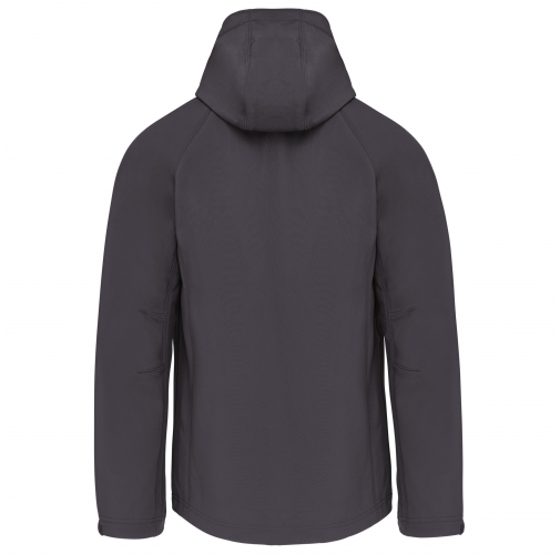 Chaqueta softshell con capucha extraíble hombre