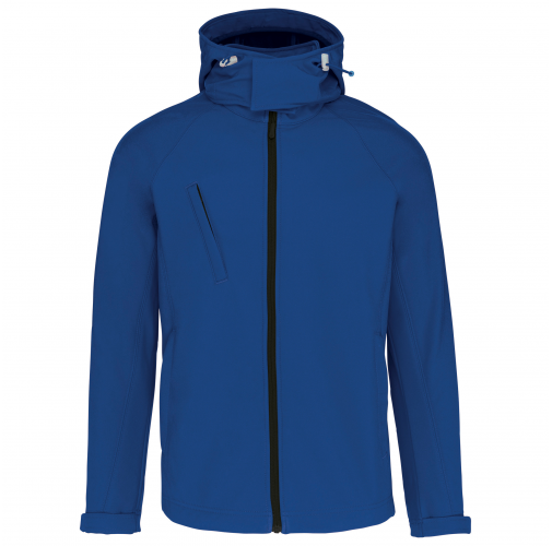 Chaqueta softshell con capucha extraíble hombre